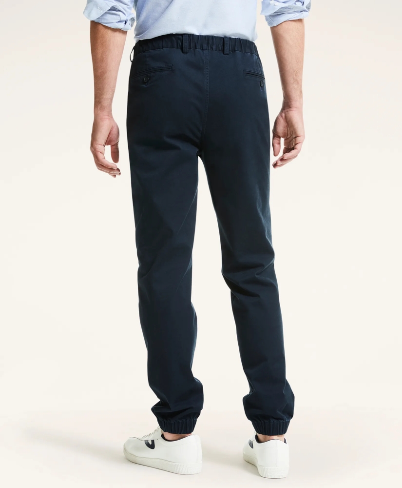 Stretch Cotton Twill Jogger Pants, image 3