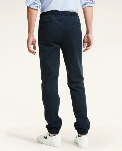 Stretch Cotton Twill Jogger Pants, image 3