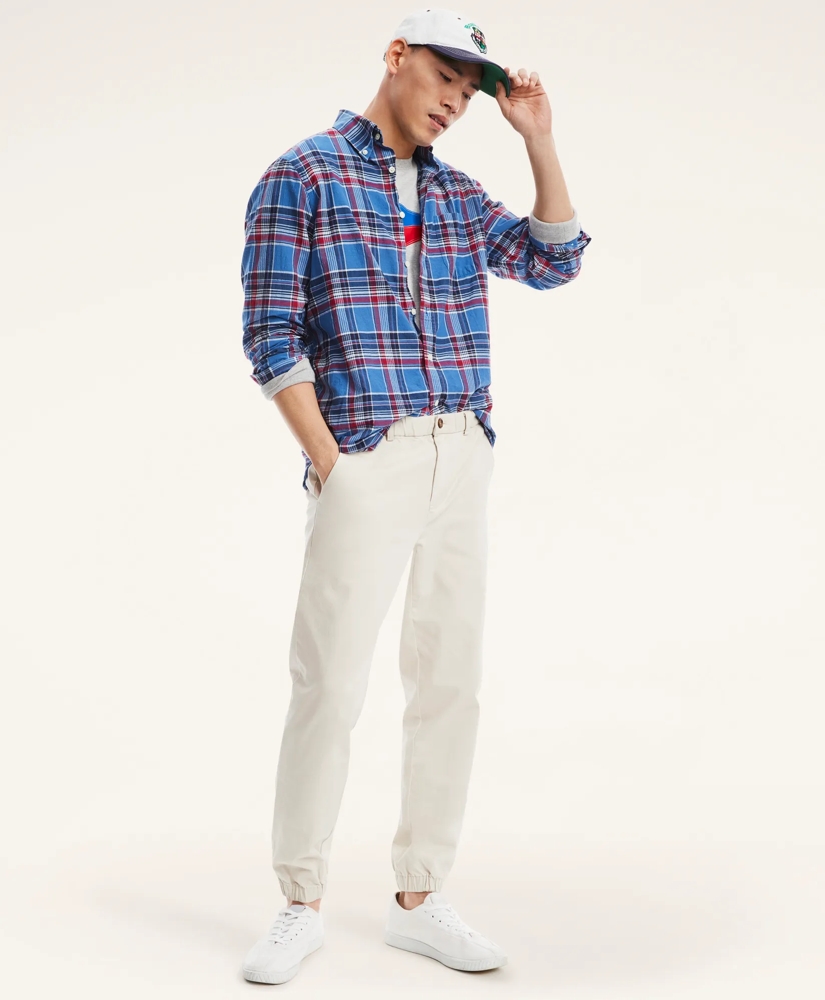 Stretch Cotton Twill Jogger Pants, image 3