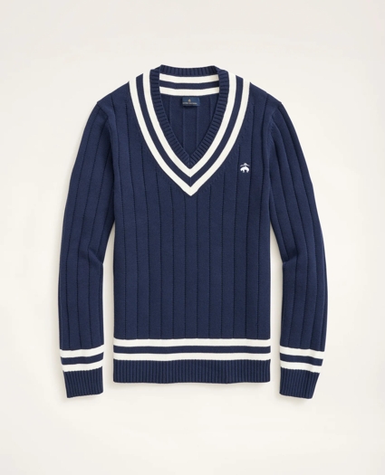 Cotton Tennis Sweater, image 1
