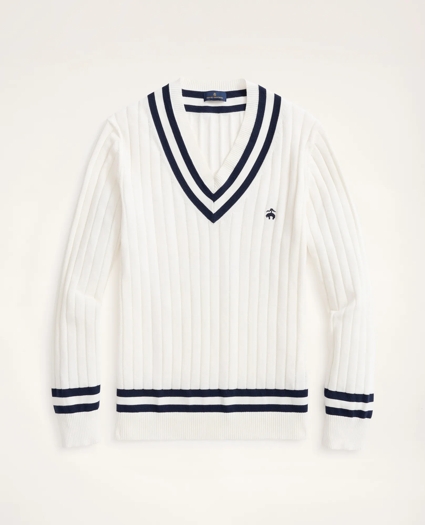 Cotton Tennis Sweater, image 1