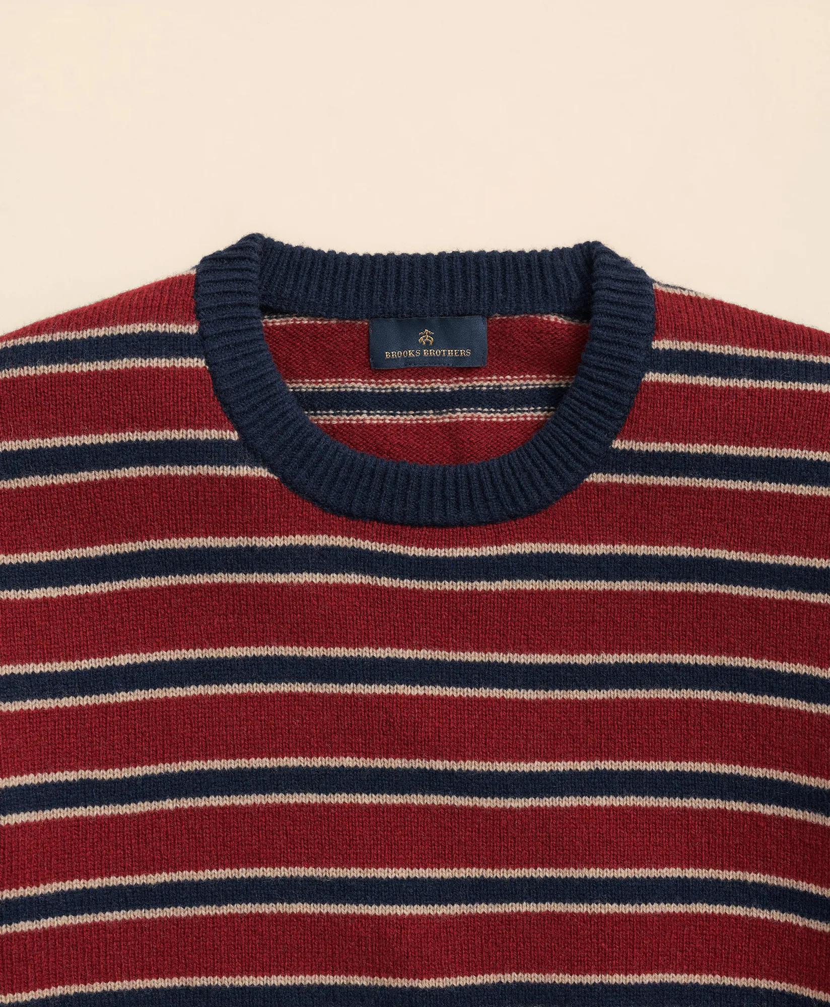 Merino-Wool Blend BB#2 Stripe Sweater, image 2