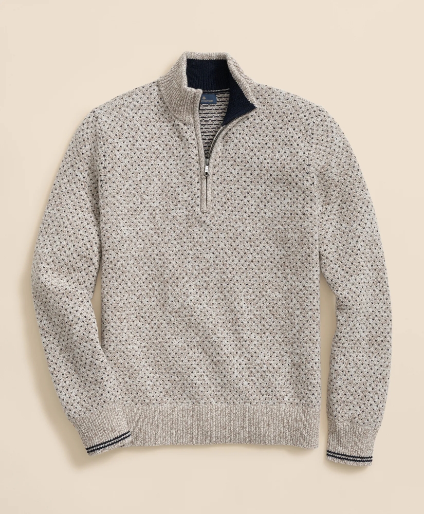 Merino-Wool Blend 1818 Dot Half-Zip Sweater