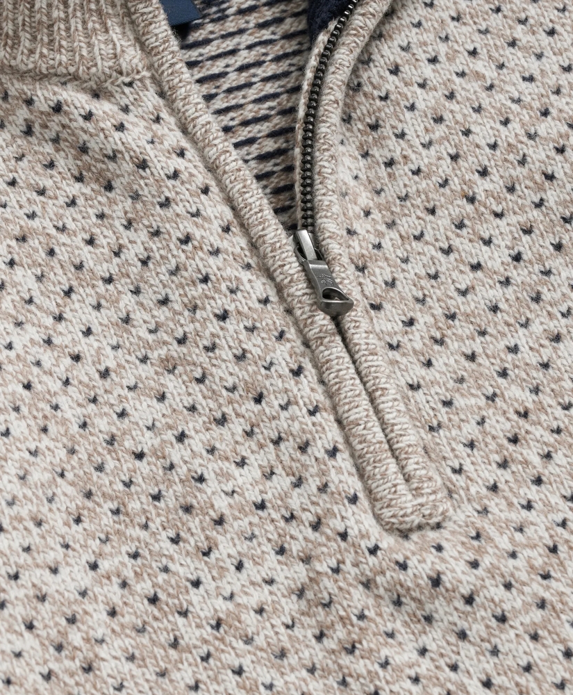 Merino-Wool Blend 1818 Dot Half-Zip Sweater