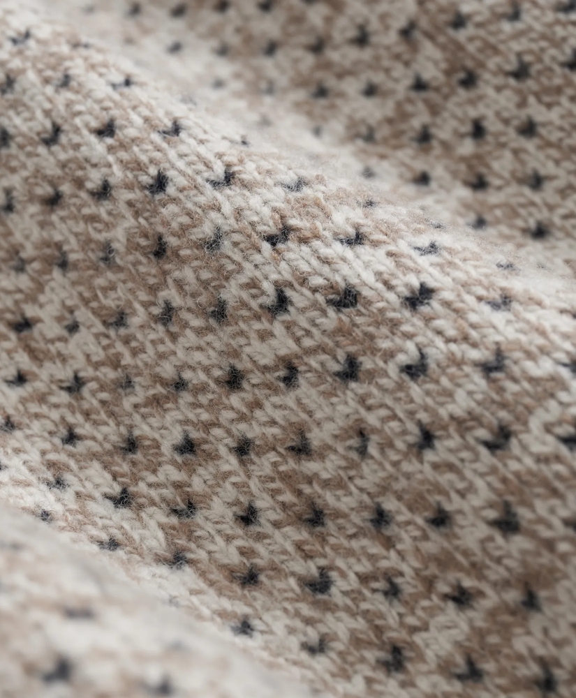 Merino-Wool Blend 1818 Dot Half-Zip Sweater, image 3