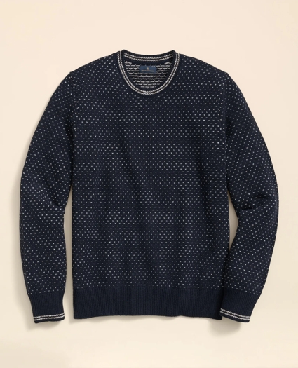 Merino-Wool Blend 1818 Dot Sweater, image 1