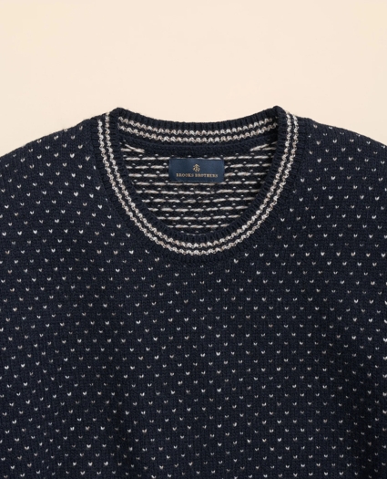 Merino-Wool Blend 1818 Dot Sweater, image 2