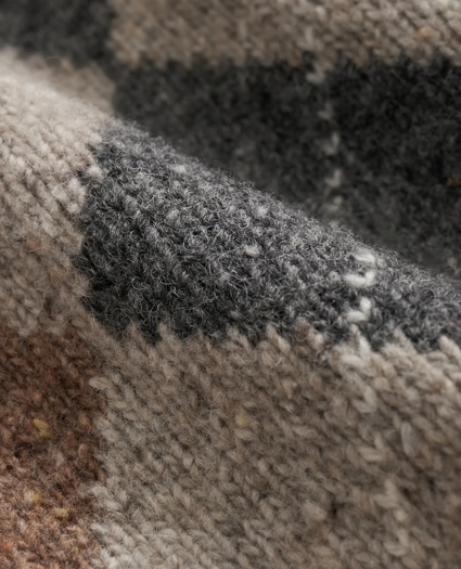Wool Blend V-Neck Argyle Sweater, image 3