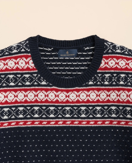 Merino-Wool Blend Fair Isle Sweater, image 2