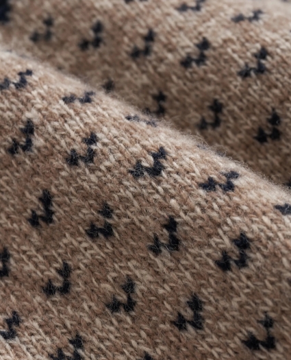 Merino-Wool Blend Jacquard Moose Sweater, image 3