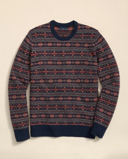 Merino-Wool Blend Heritage Fair Isle Sweater, image 1