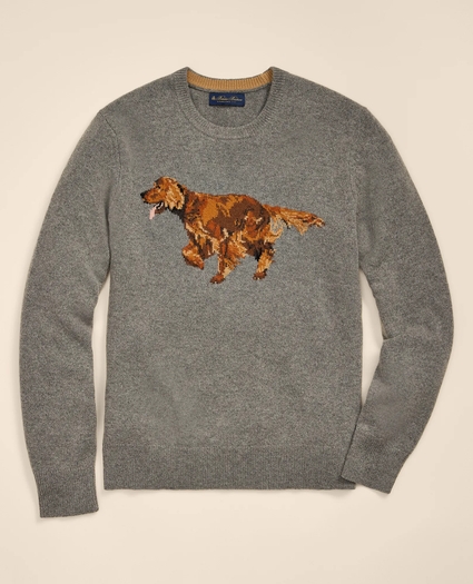 Wool Blend Intarsia Dog Sweater, image 2