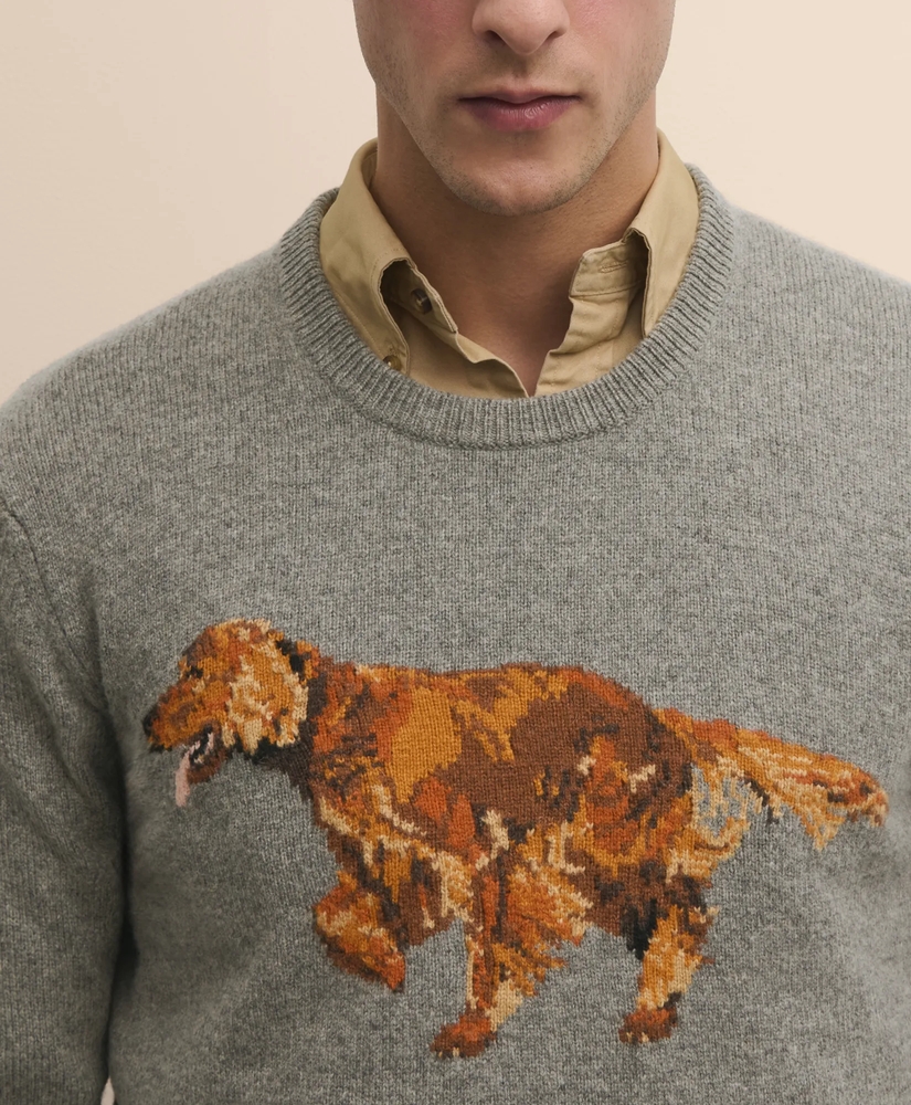 Wool Blend Intarsia Dog Sweater, image 3