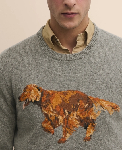 Wool Blend Intarsia Dog Sweater, image 3