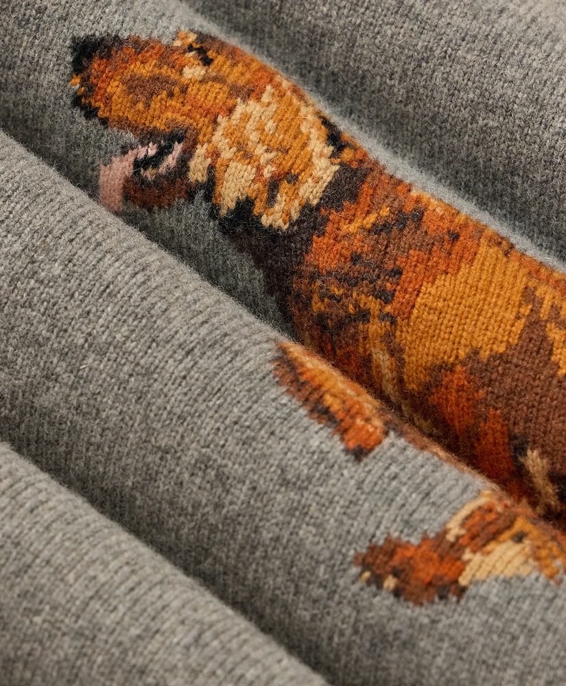Wool Blend Intarsia Dog Sweater, image 6