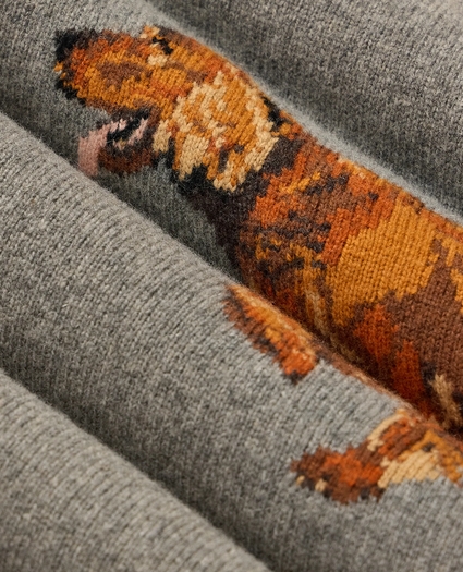 Wool Blend Intarsia Dog Sweater, image 6