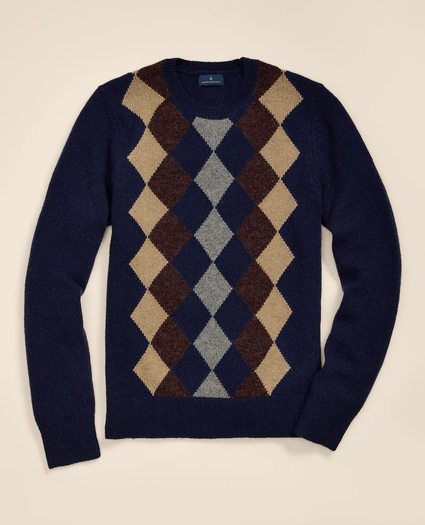 Wool Argyle Sweater