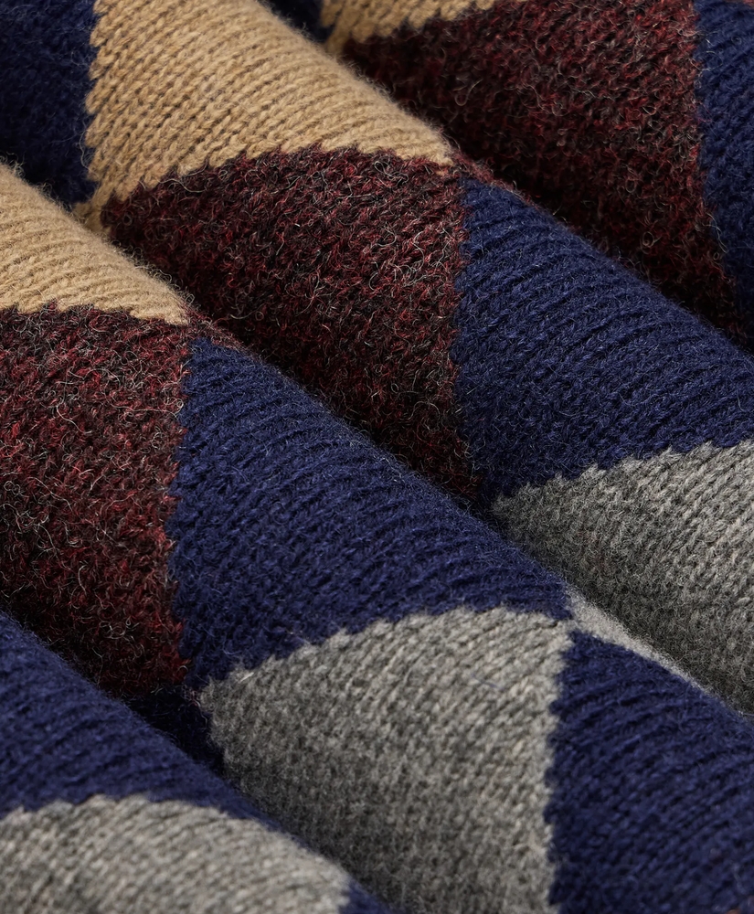 Wool Argyle Sweater, image 3