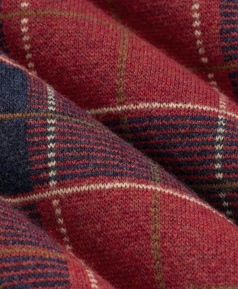 Wool Blend Jacquard Plaid Sweater, image 3