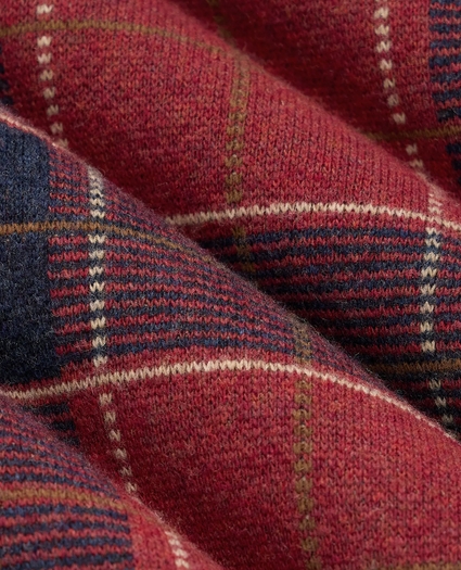 Wool Blend Jacquard Plaid Sweater, image 3