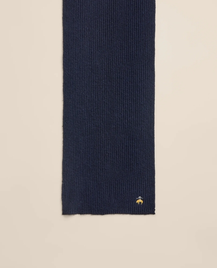 Wool-Cashmere Blend Ribbed Scarf, image 2