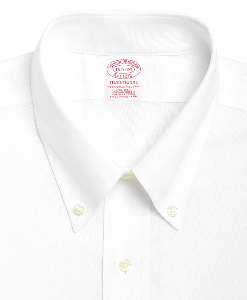 Brooks Brothers Cool Traditional Extra-Relaxed-Fit Dress Shirt, Non-Iron Button-Down Collar, image 2