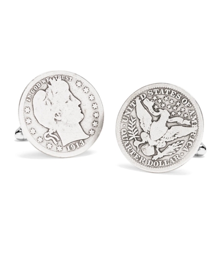 Authentic Vintage 1904 Quarter Cuff Links