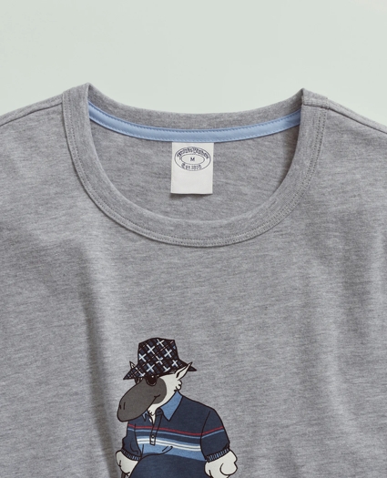 Cotton Henry Print T-Shirt, image 2