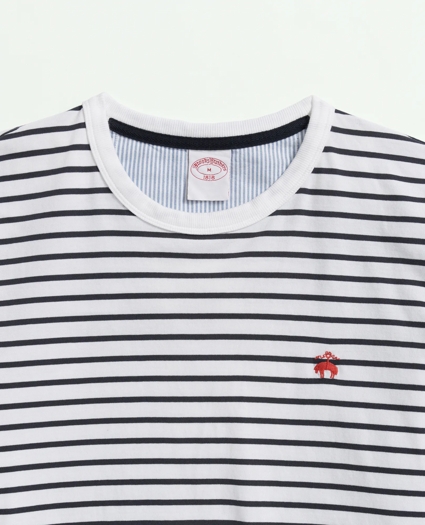 Peached Cotton Striped T-Shirt, image 2