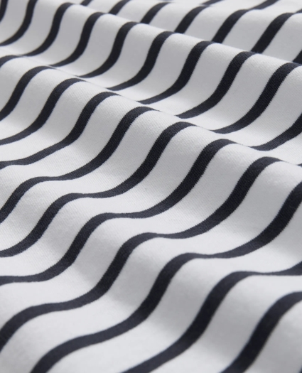 Peached Cotton Striped T-Shirt, image 3