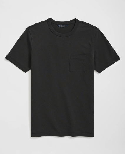 Pique T-Shirt in Garment-Washed Supima® Cotton, image 1
