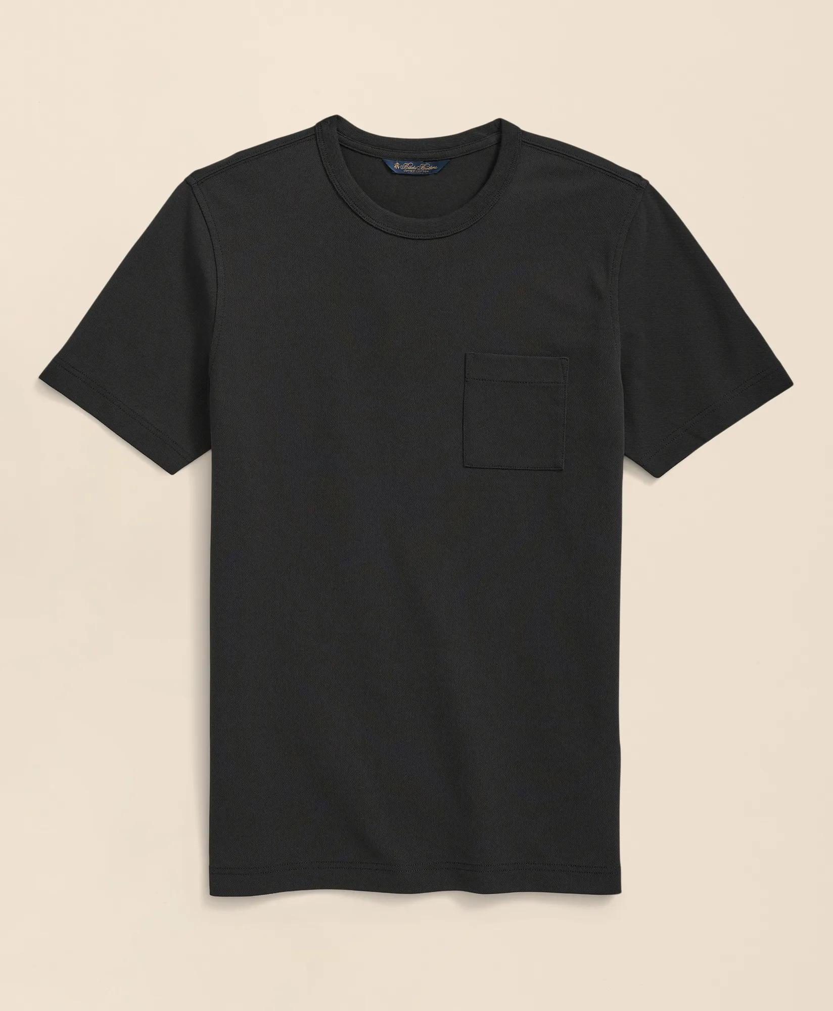 Pique T-Shirt in Garment-Washed Supima&reg; Cotton, image 1