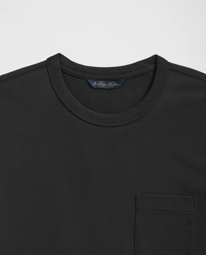 Pique T-Shirt in Garment-Washed Supima® Cotton, image 2