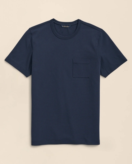 Pique T-Shirt in Garment-Washed Supima&reg; Cotton, image 1