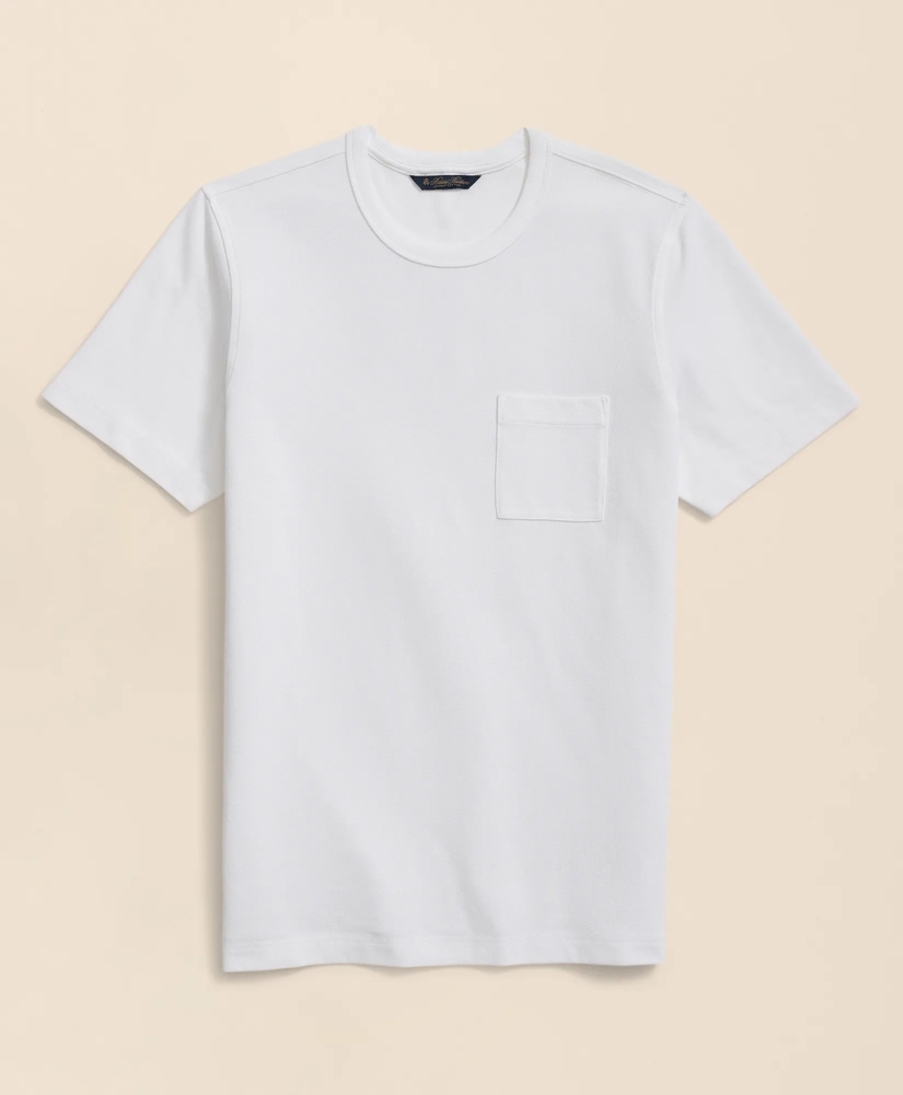 Pique T-Shirt in Garment-Washed Supima&reg; Cotton, image 1