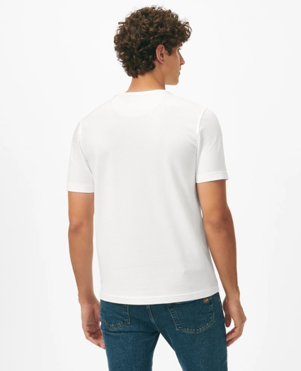 Pique T-Shirt in Garment-Washed Supima® Cotton, image 4