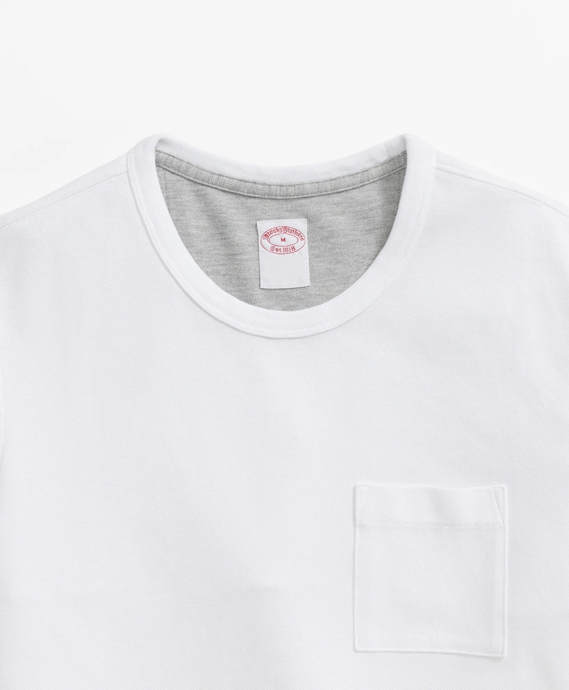 Pique T-Shirt in Garment-Washed Supima® Cotton, image 5