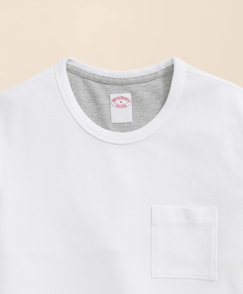 Pique T-Shirt in Garment-Washed Supima&reg; Cotton, image 5