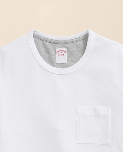Pique T-Shirt in Garment-Washed Supima&reg; Cotton, image 5
