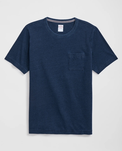 Cherry Street T-Shirt in Indigo Washed Cotton, image 1