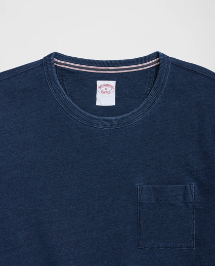 Cherry Street T-Shirt in Indigo Washed Cotton, image 2