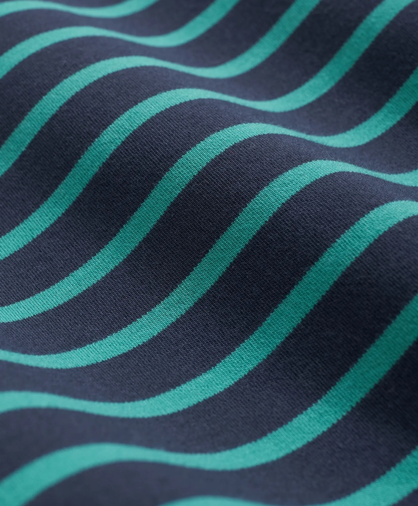 Cotton Blend Striped Turtleneck, image 3