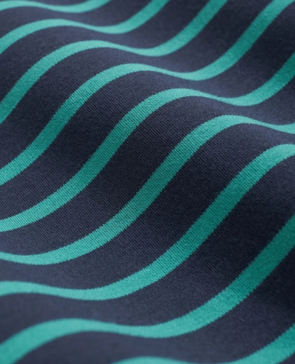 Cotton Blend Striped Turtleneck, image 3