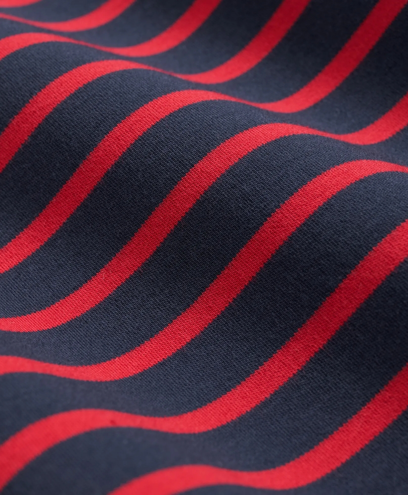 Cotton Blend Striped Turtleneck, image 3