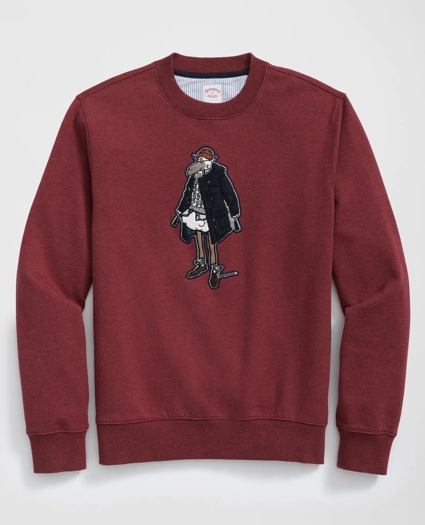 Henry Patch Sweatshirt in Garment-Washed Cotton, image 1