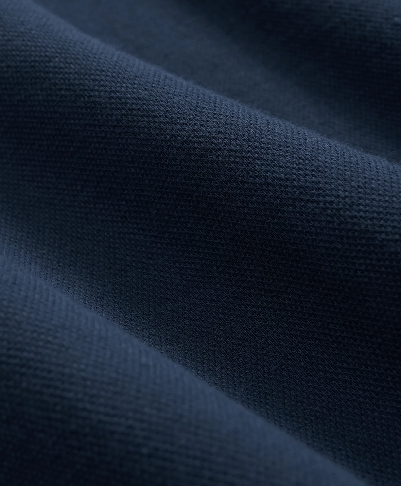 Double Faced Cotton Blend Pique Half-Zip, image 8