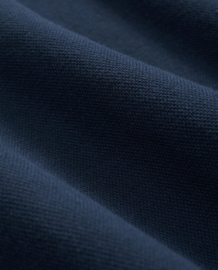 Double Faced Cotton Blend Pique Half-Zip, image 8