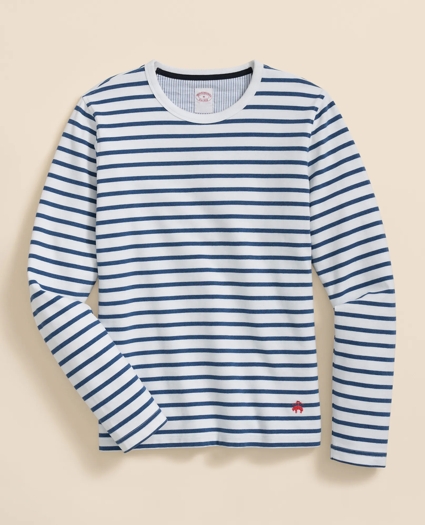 Cotton Mariner Stripe Long-Sleeve T-Shirt, image 1