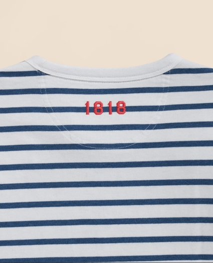 Cotton Mariner Stripe Long-Sleeve T-Shirt, image 4