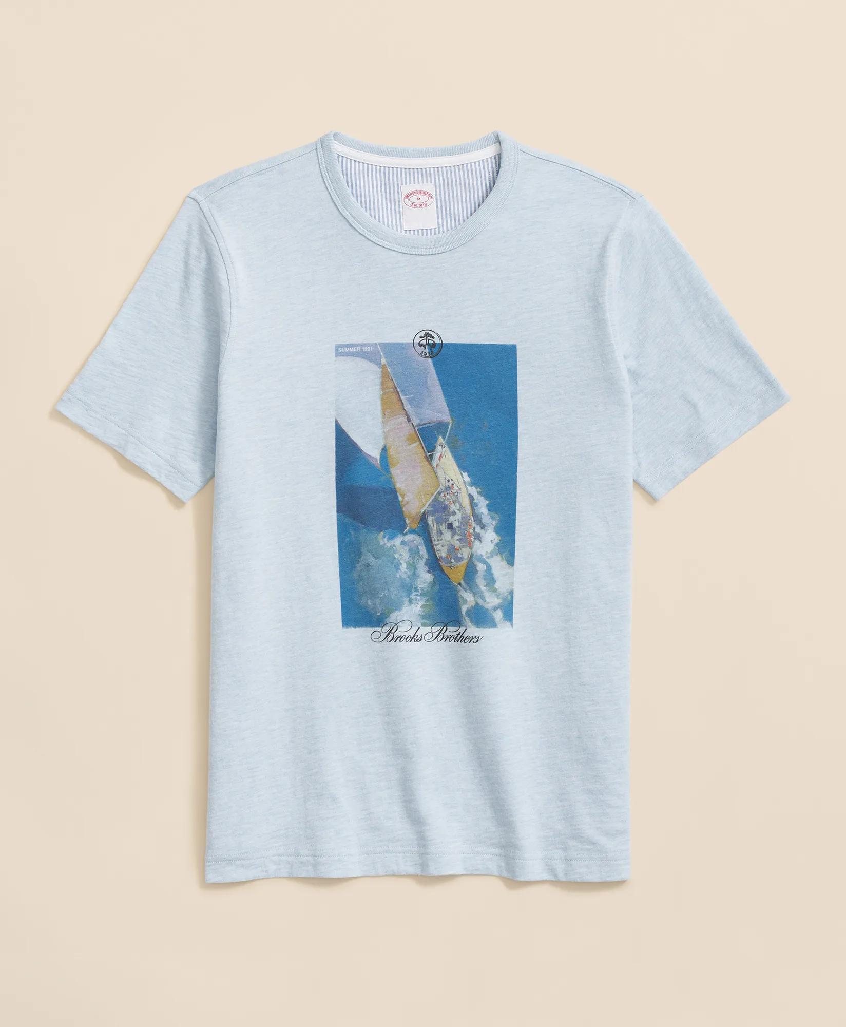Slub Cotton Graphic T-Shirt